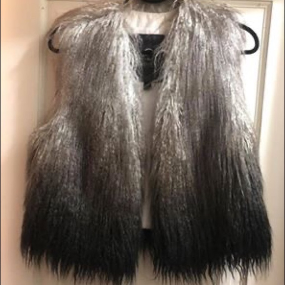 Faux fur vest